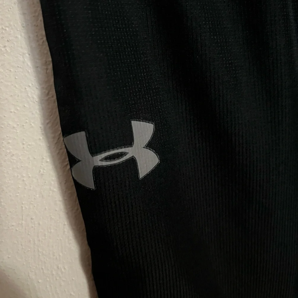 UNDER ARMOUR‎ Classic Slicker Zipper Ankle Athletic Pants Black Men's Size 2XL